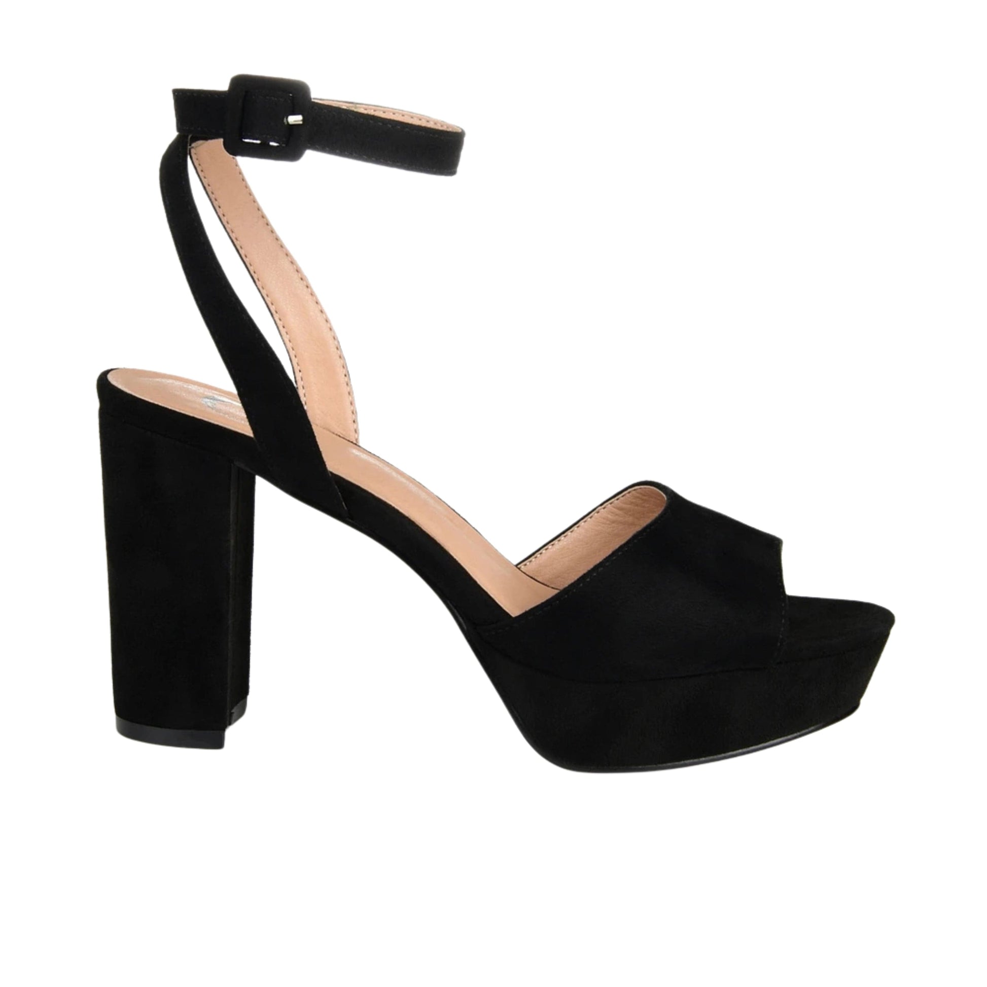 JOURNEE COLLECTION Womens Shoes JOURNEE COLLECTION - Leather Platform Heel Sandals