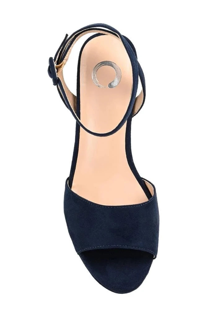 JOURNEE COLLECTION Womens Shoes JOURNEE COLLECTION - Leather Platform Heel Sandals