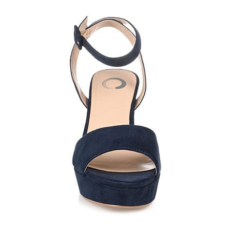 JOURNEE COLLECTION Womens Shoes JOURNEE COLLECTION - Leather Platform Heel Sandals