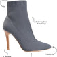 JOURNEE COLLECTION Womens Shoes JOURNEE COLLECTION - Milyna Tru Comfort Foam Pull On Stiletto Booties