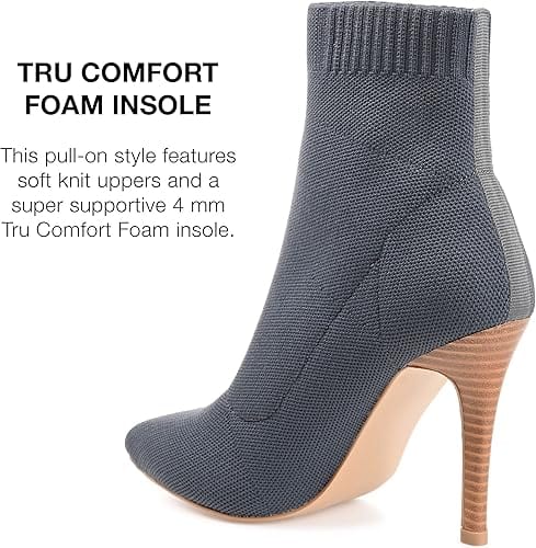 JOURNEE COLLECTION Womens Shoes JOURNEE COLLECTION - Milyna Tru Comfort Foam Pull On Stiletto Booties