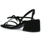 JOURNEE COLLECTION Womens Shoes 39.5 / Black JOURNEE COLLECTION - Multi Strap Block Heel Sandals
