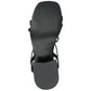 JOURNEE COLLECTION Womens Shoes 39.5 / Black JOURNEE COLLECTION - Multi Strap Block Heel Sandals