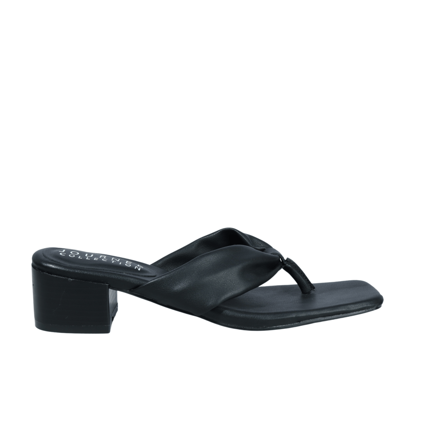 JOURNEE COLLECTION Womens Shoes 37.5 / Black JOURNEE COLLECTION - Square toe sandal