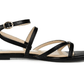 JOURNEE COLLECTION Womens Shoes 39.5 / Black JOURNEE COLLECTION - Strappy Flat Sandals
