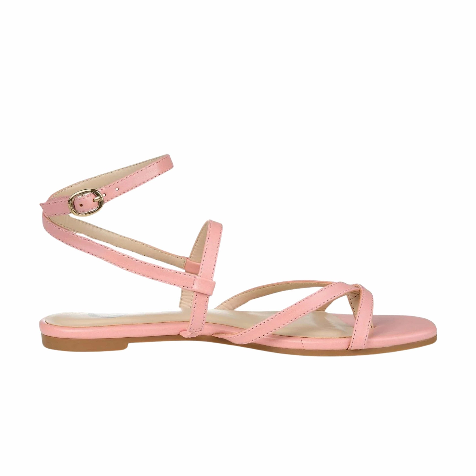 JOURNEE COLLECTION Womens Shoes 39.5 / Pink JOURNEE COLLECTION - Strappy Flat Sandals