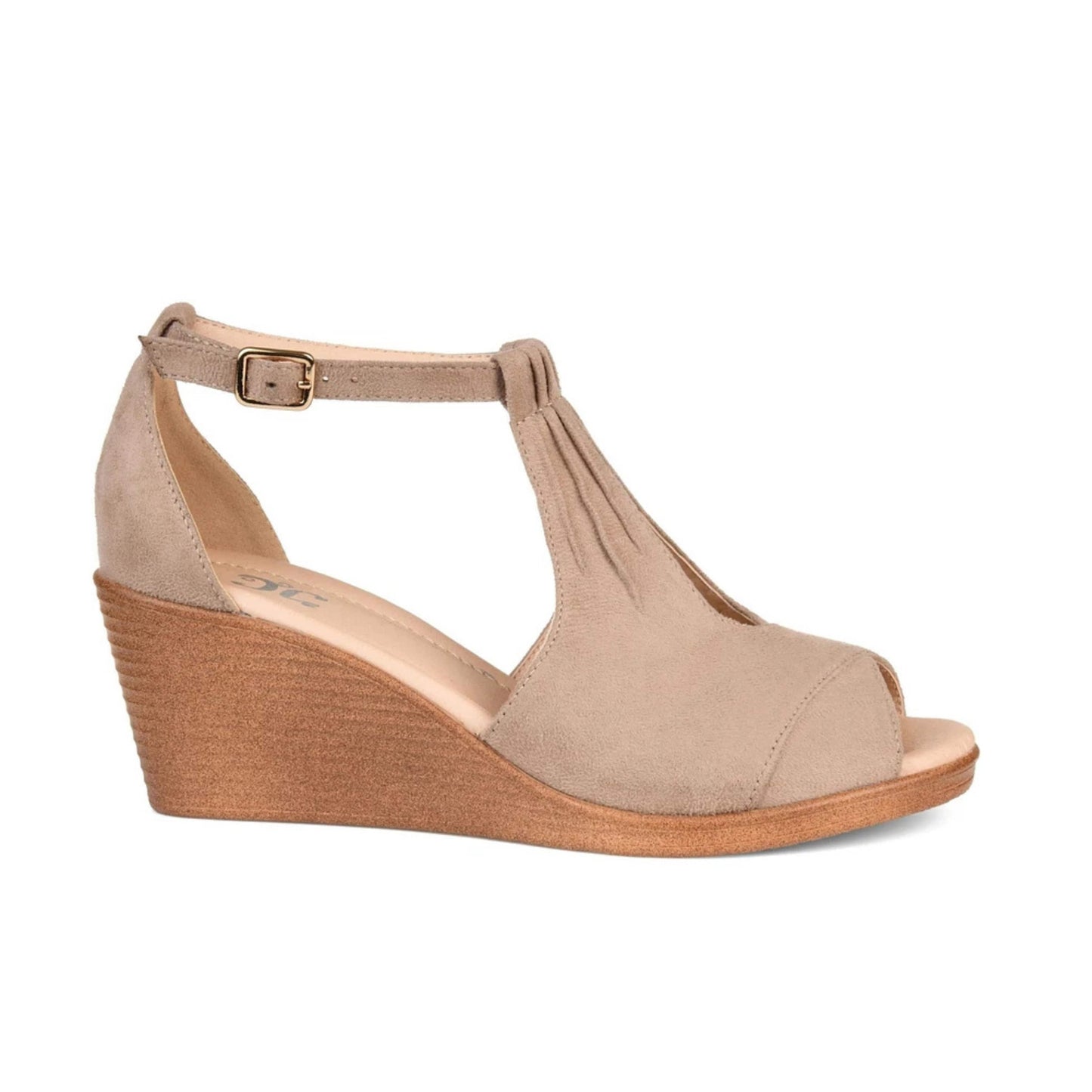 JOURNEE COLLECTION Womens Shoes 39.5 / Beige JOURNEE COLLECTION - Tru Comfort Foam Kedzie Wedge sandals