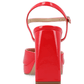 JOURNEE COLLECTION Womens Shoes 37.5 / Red JOURNEE COLLECTION - Vegan Leather Ankle Strap Platform Dress Sandals