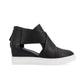 JOURNEE COLLECTION Womens Shoes 38.5 / Black JOURNEE COLLECTION - Wedge Sneakers In Faux Leather