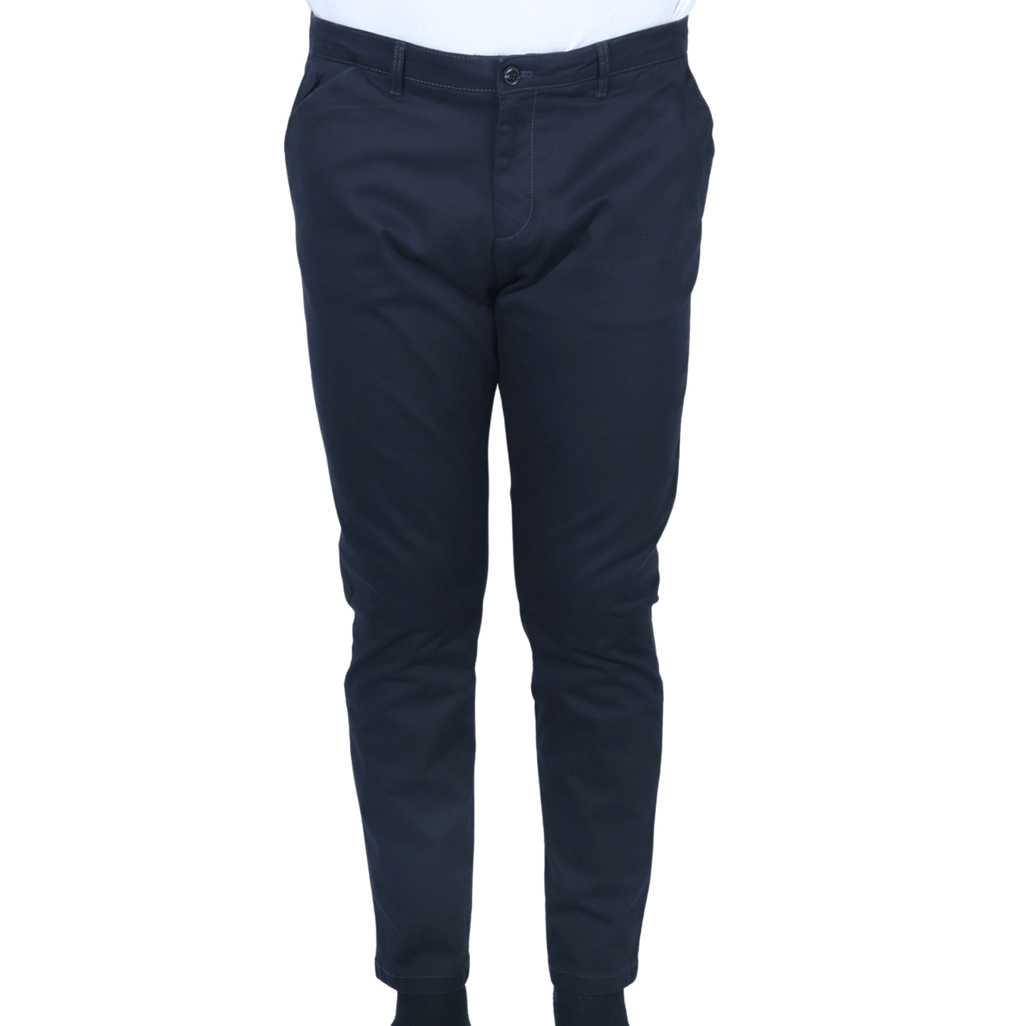 JULES Mens Bottoms 32W x 29L / Navy JULES - Cotton solid skinny pants