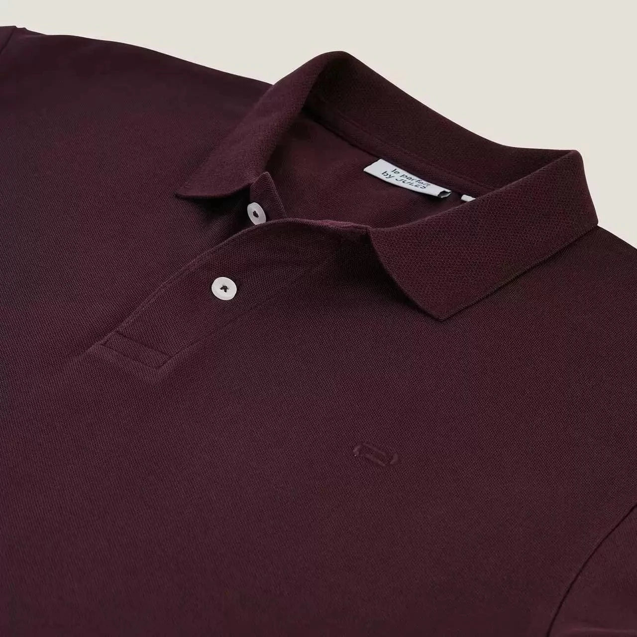 JULES Mens Tops S / Burgundy JULES - Cotton button up t-shirt