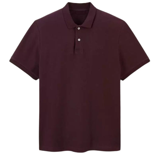 JULES Mens Tops S / Burgundy JULES - Cotton button up t-shirt