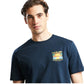 JULES Mens Tops S / Navy JULES - Printed Back T-Shirt