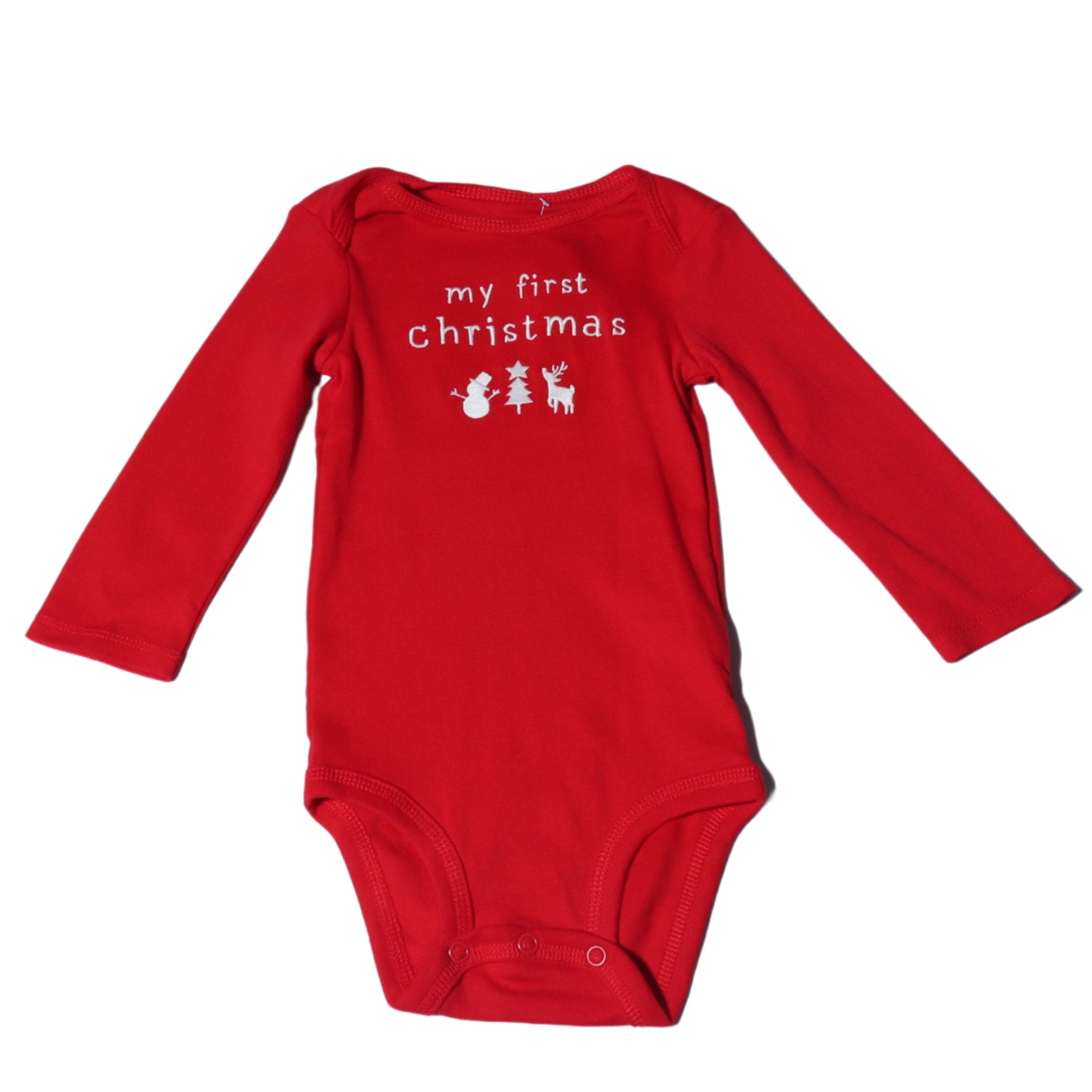 JUST ONE YOU Baby Boy 9 Month / Red JUST ONE YOU - Christmas baby bodysuit