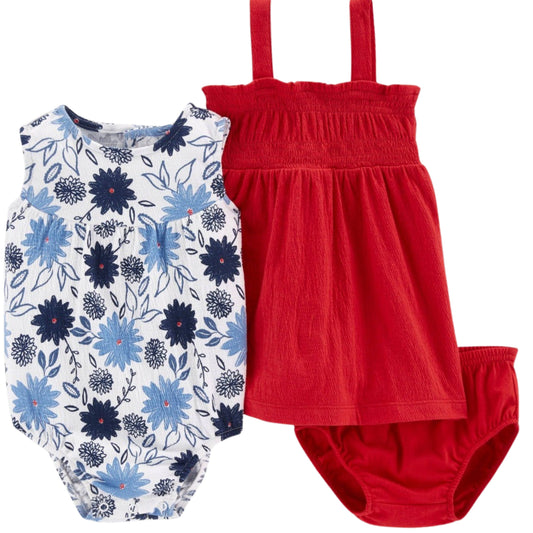 JUST ONE YOU Baby Girl 0-3 Month / Multi-Color JUST ONE YOU - Playwear  Baby Set  Of 3 Pieces