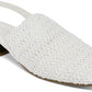 KAREN SCOTT Womens Shoes 37 / White KAREN SCOTT -  Faux Leather Dressy Slingbacks