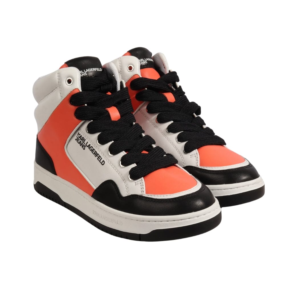 KARL LAGERFELD Mens Shoes 41 / Multi-Color KARL LAGERFELD - High Top Leather Sneakers