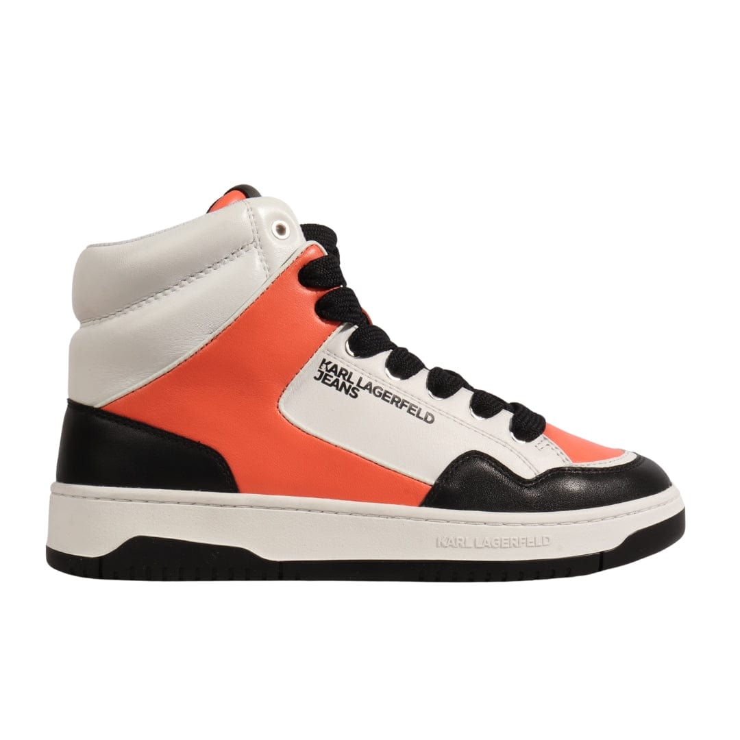 KARL LAGERFELD Mens Shoes 41 / Multi-Color KARL LAGERFELD - High Top Leather Sneakers