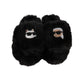 KARL LAGERFELD Womens Shoes 37 / Black KARL LAGERFELD - Faux Fur Slippers