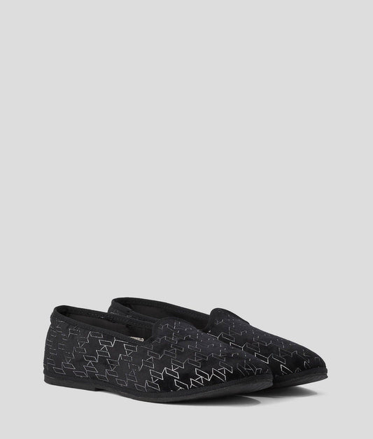 KARL LAGERFELD Womens Shoes 36 / Black KARL LAGERFELD - KL Monogram Slippers