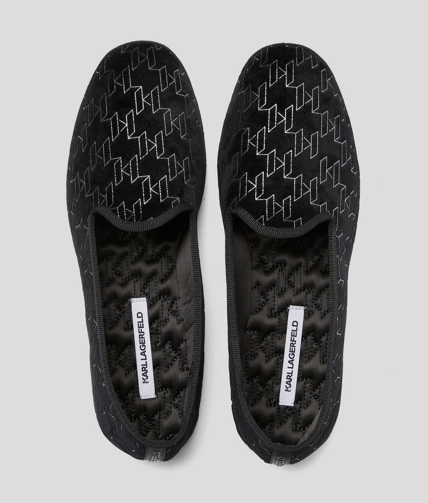 KARL LAGERFELD Womens Shoes 36 / Black KARL LAGERFELD - KL Monogram Slippers