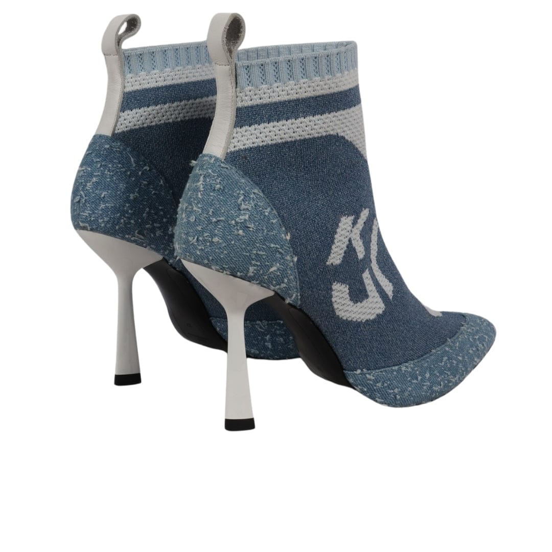 KARL LAGERFELD Womens Shoes 37 / Blue KARL LAGERFELD - Sock Heels