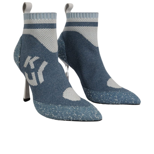 KARL LAGERFELD Womens Shoes 37 / Blue KARL LAGERFELD - Sock Heels