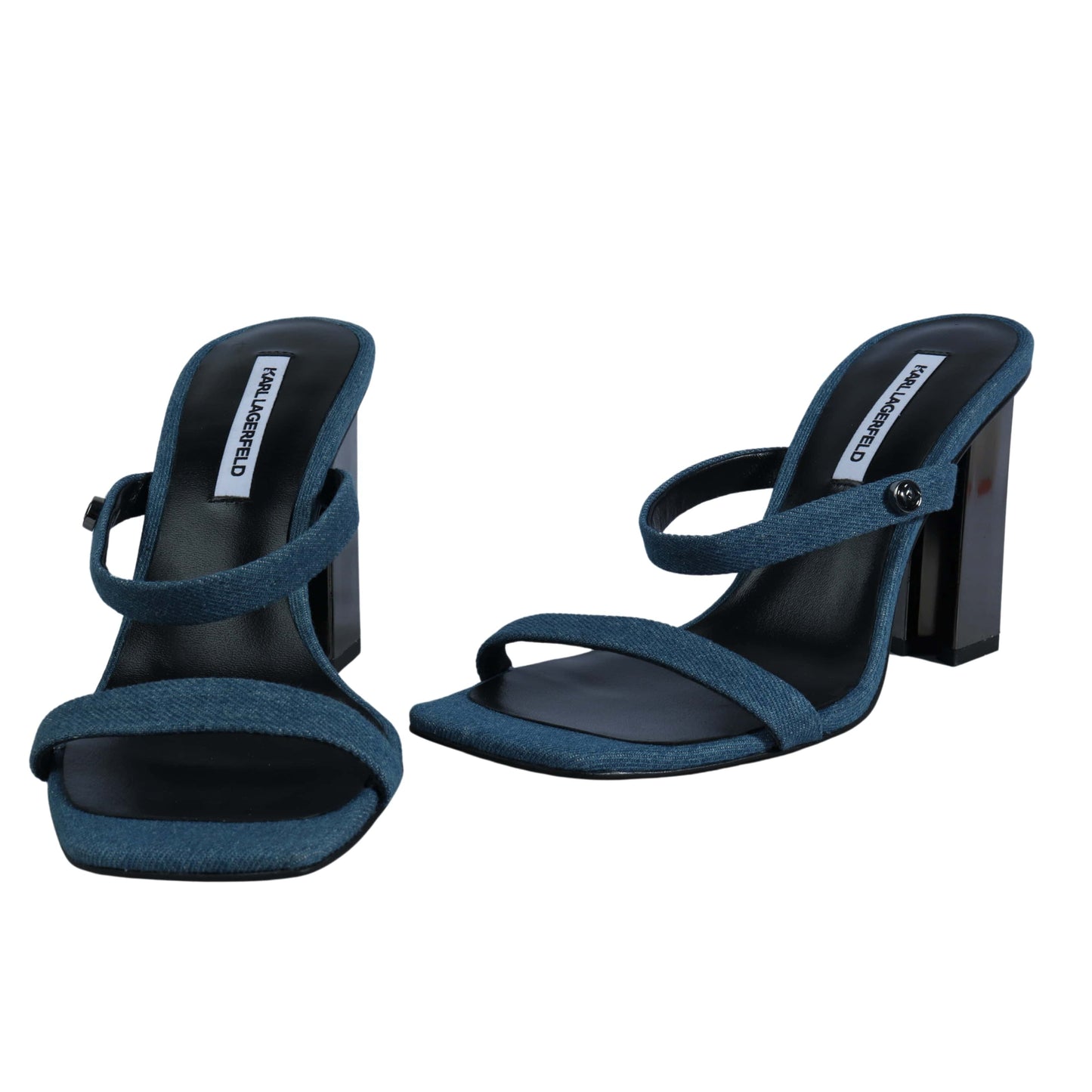 KARL LAGERFELD Womens Shoes 37 / Blue KARL LAGERFELD - Square Toe Sandal