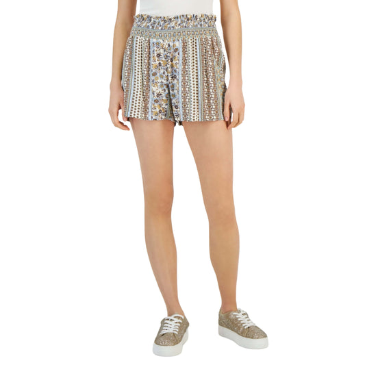 KINGSTON GREY Womens Bottoms XL / 32-34 / Multi-Color KINGSTON GREY - Printed Soft Pull-on Shorts