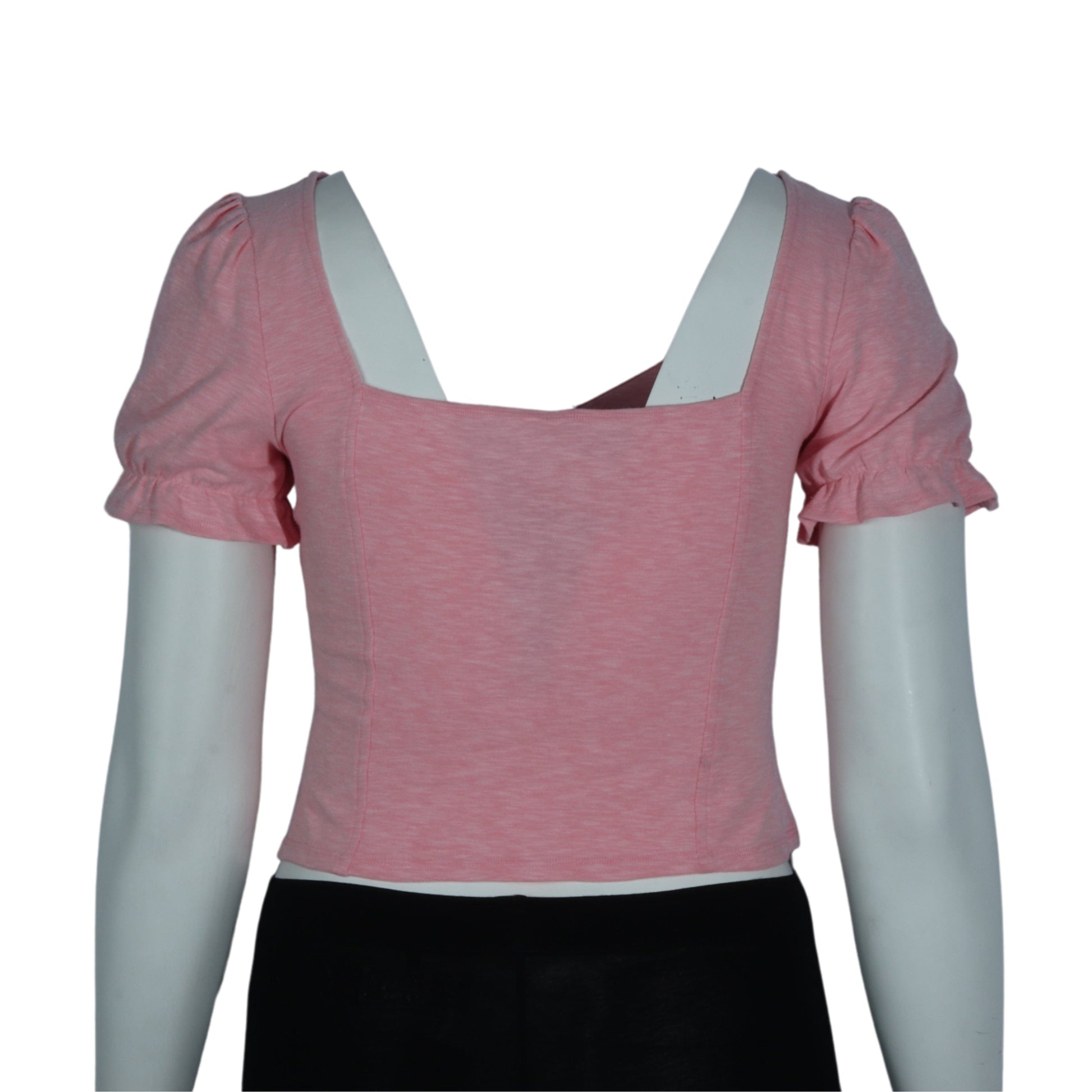 KINGSTON GREY Womens Tops XL / Pink KINGSTON GREY - Square Neck Crop Top