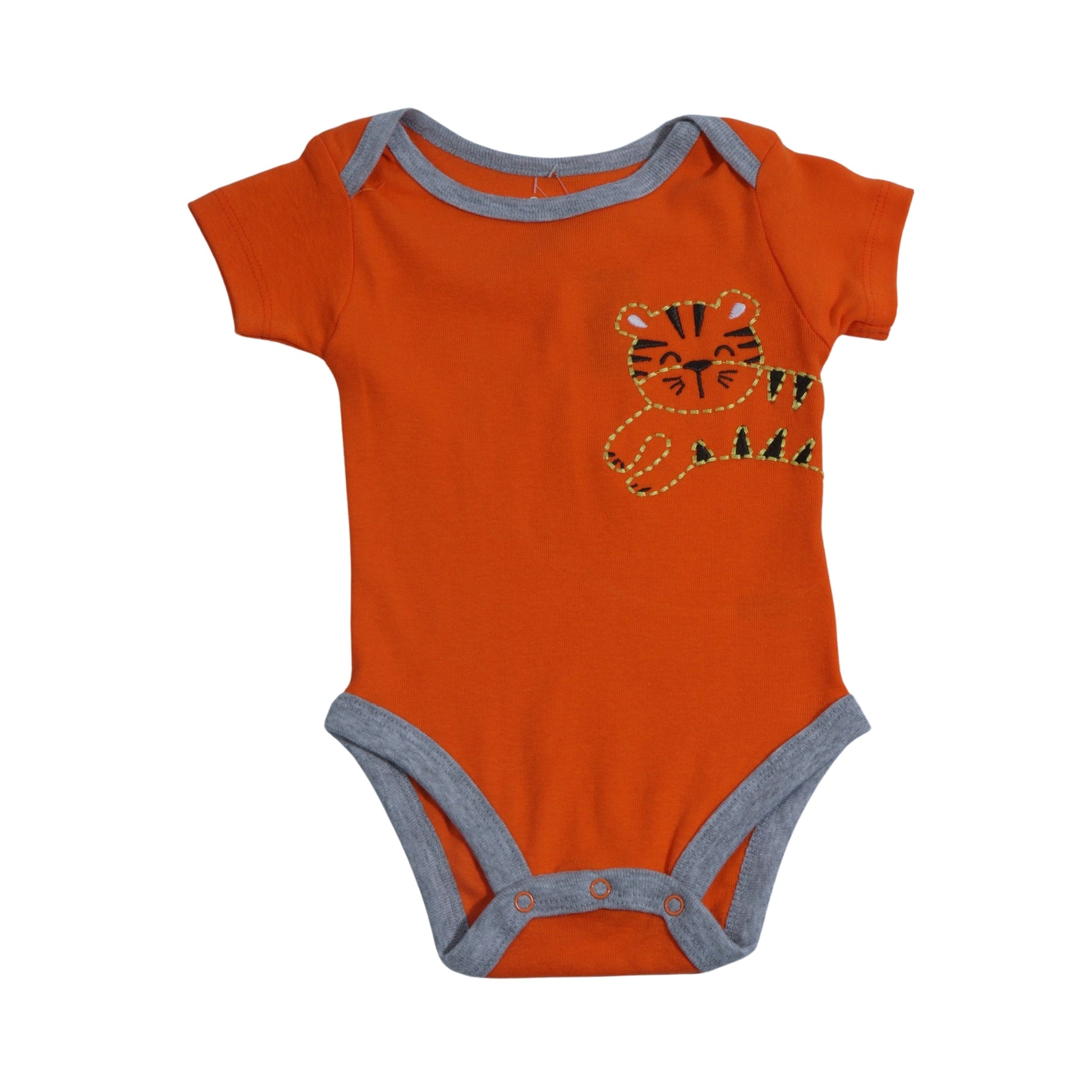 KOALA BABY Baby Boy 3-6 Month / Orange KOALA BABY - Baby - Animal Embroidery Bodysuit