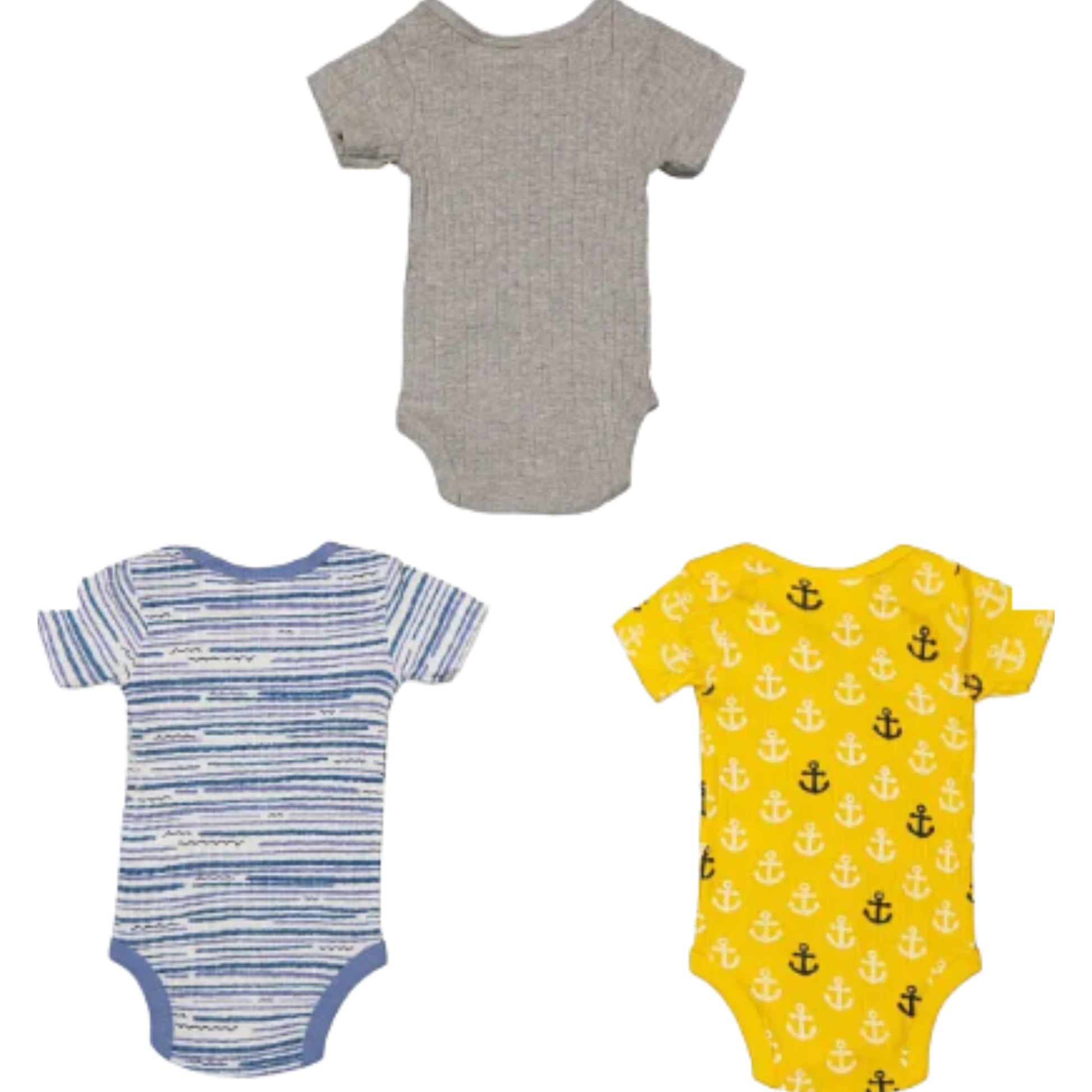 KOALA BABY Baby Boy New Born / Multi-Color KOALA BABY - BABY -  Rib Bodysuit, Pack of 3
