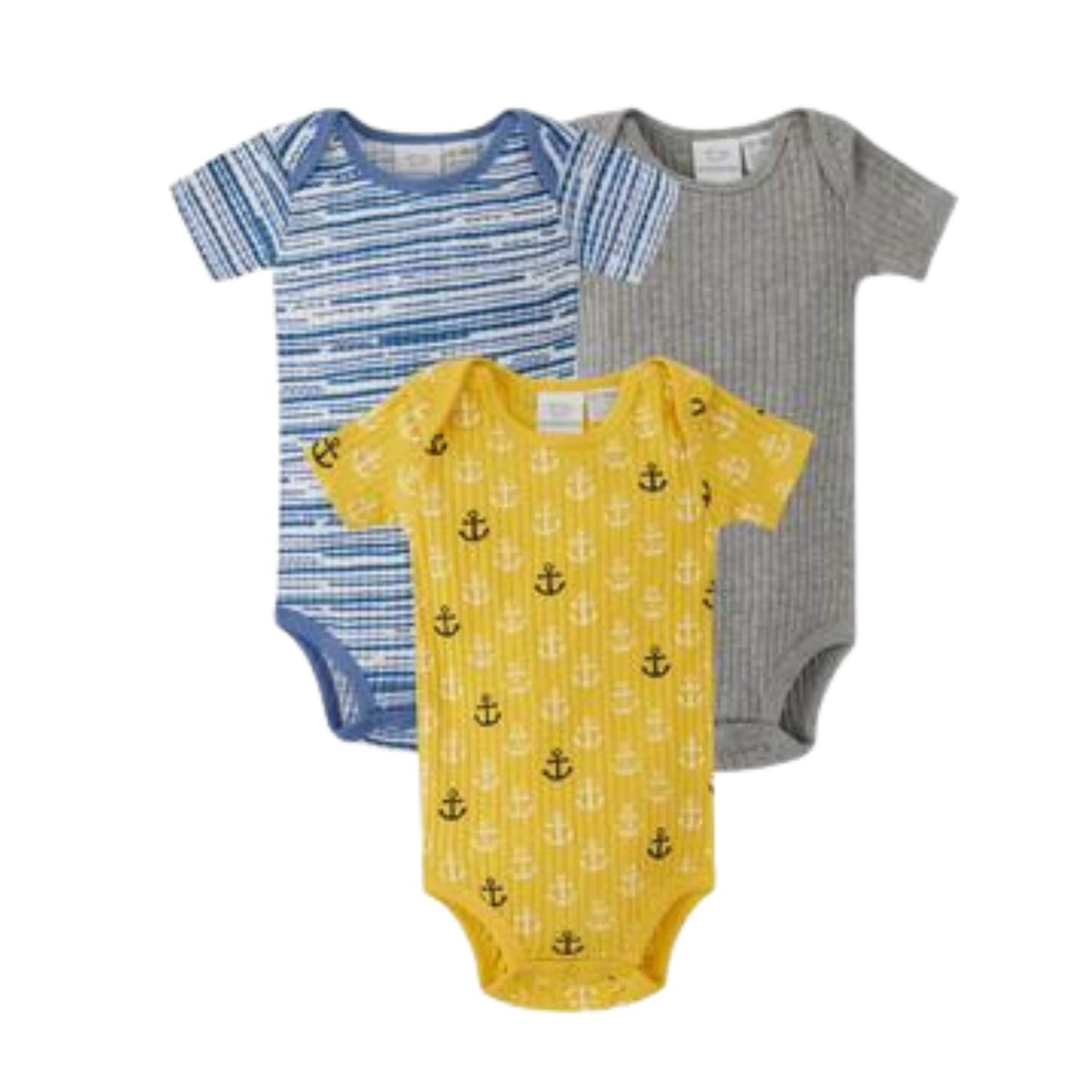 KOALA BABY Baby Boy New Born / Multi-Color KOALA BABY - BABY -  Rib Bodysuit, Pack of 3