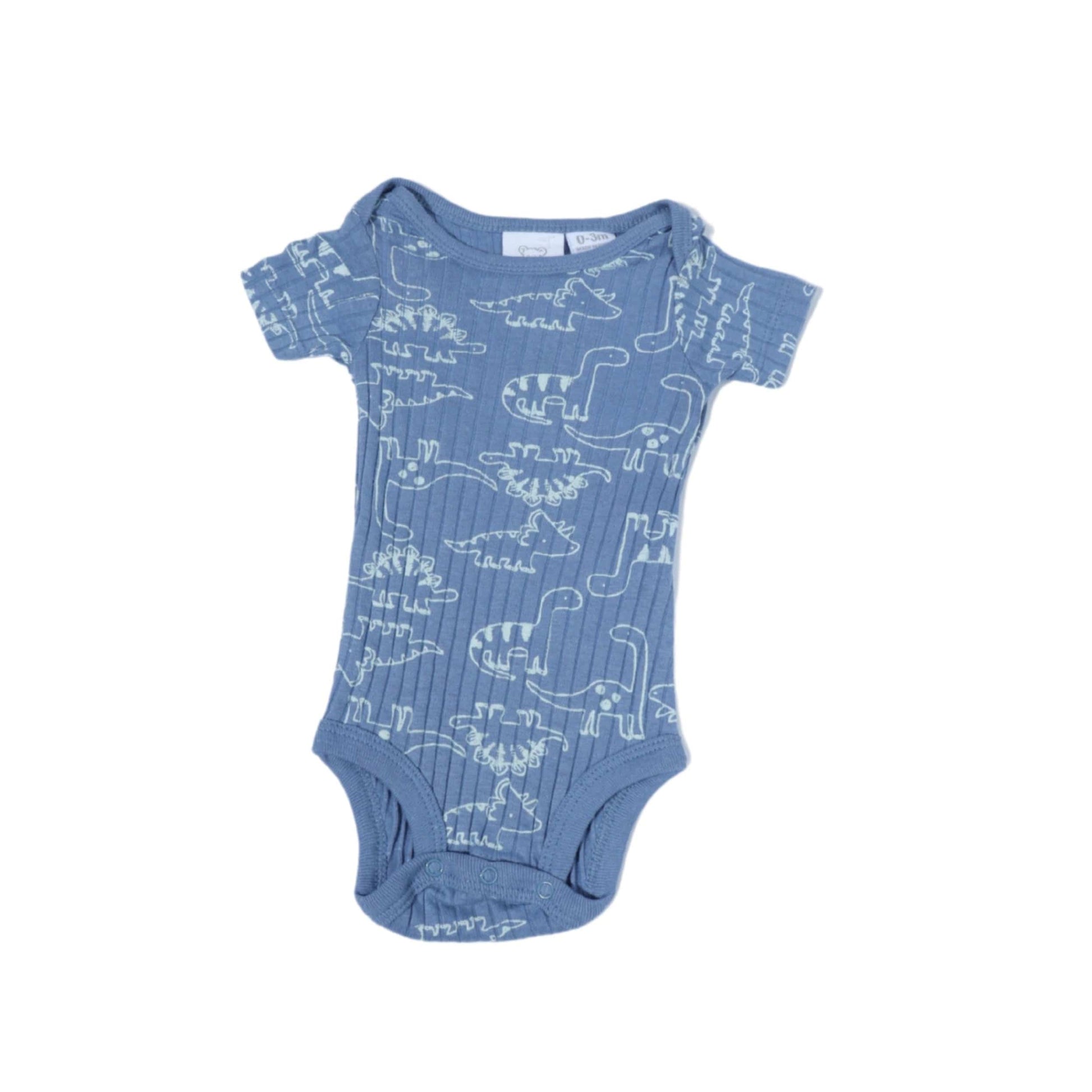KOALA BABY Baby Boy 0-3 Month / Blue KOALA BABY - Dinosaur Graphic Printed Baby Body Suit