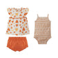KOALA BABY Baby Girl 9-12 Month / Multi-Color KOALA BABY - Baby - Bodysuit and Matching Bloomie Shorts 3 Piece Set