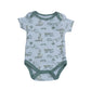 KYLE & DEENA Baby Boy 0-3 Month / White KYLE & DEENA - Baby - All Over Jungle Animals Printed Bodysuit