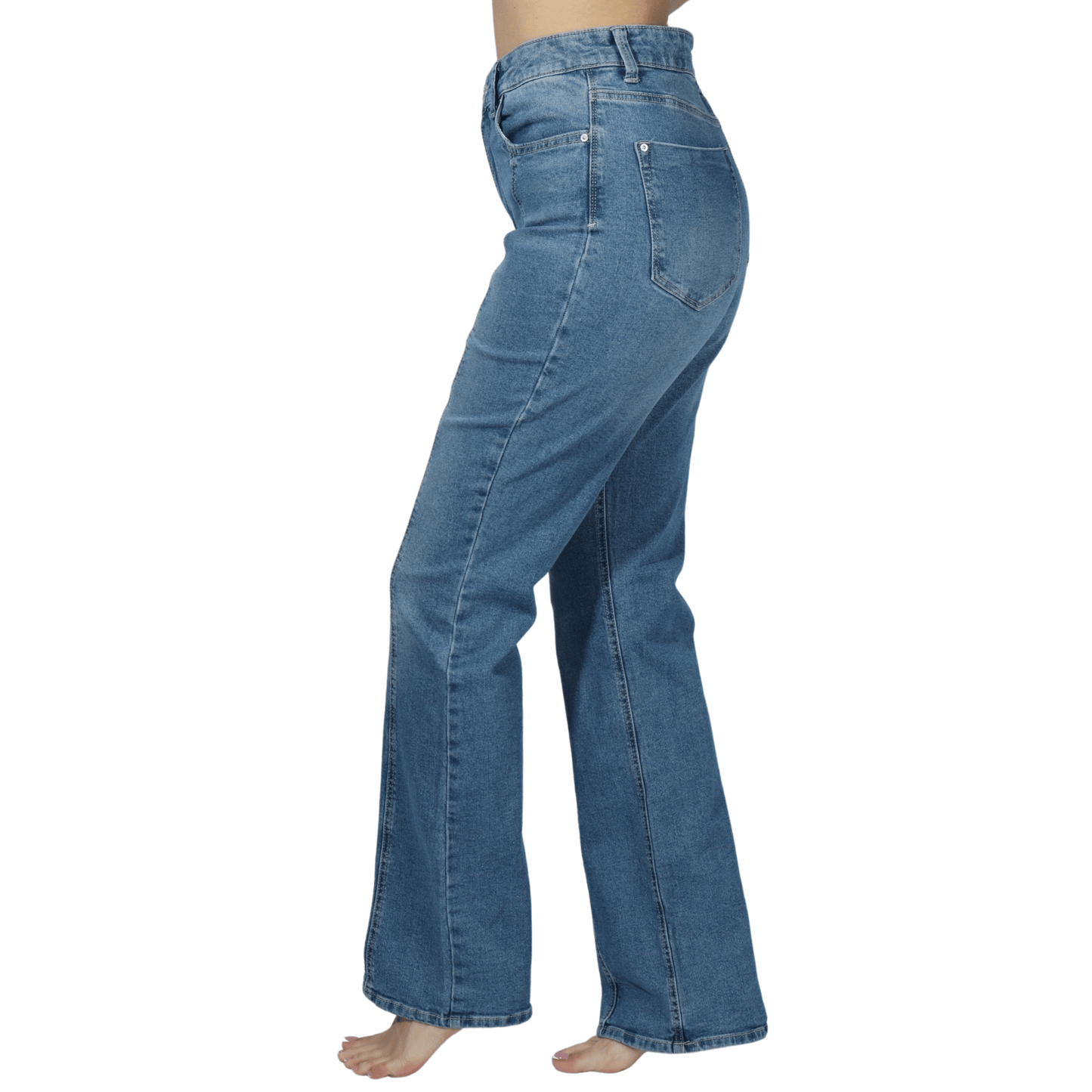 LADIGO REIN Womens Bottoms L / Blue LADIGO REIN - Stretch Flare Denim