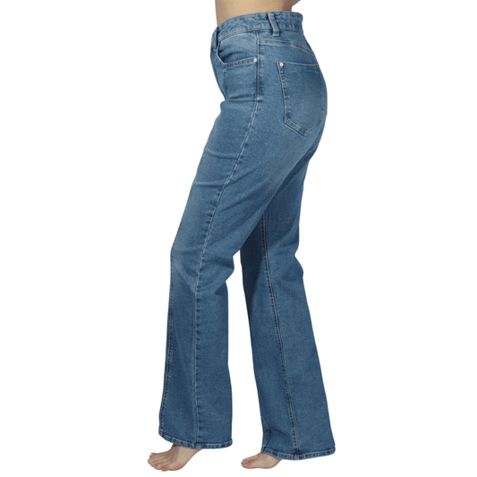 LADIGO REIN Womens Bottoms L / Blue LADIGO REIN - Stretch Flare Denim