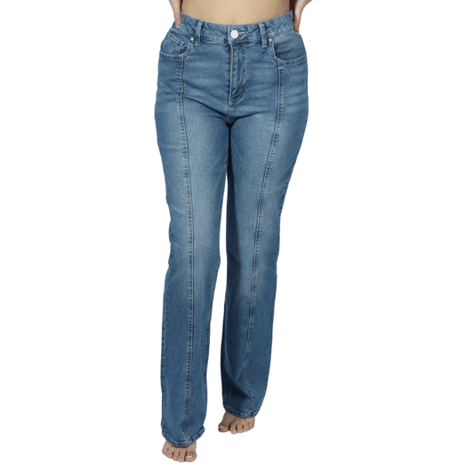 LADIGO REIN Womens Bottoms L / Blue LADIGO REIN - Stretch Flare Denim