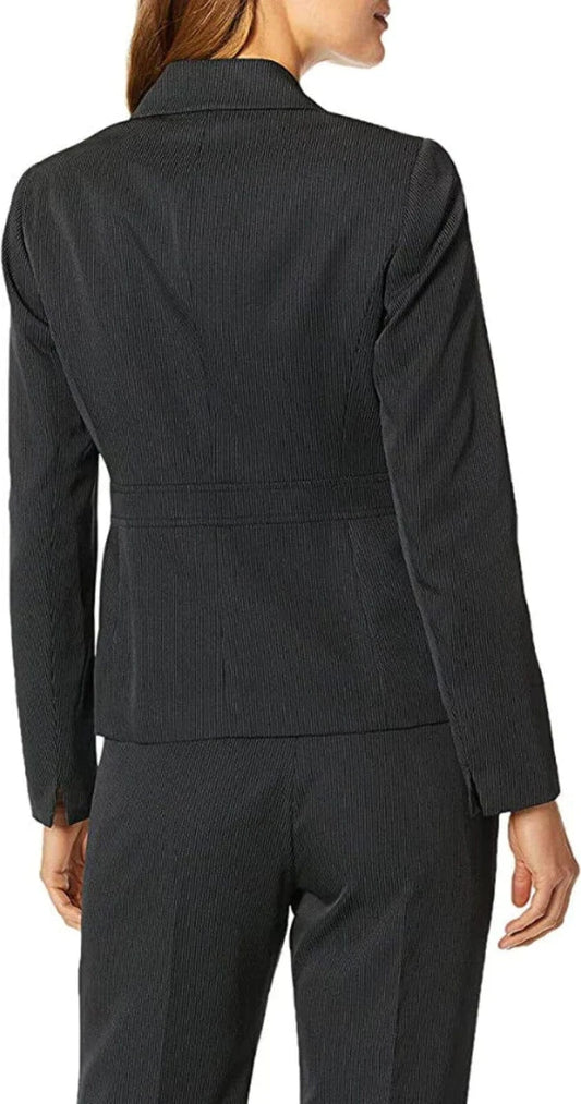 LE SUIT Women Sets M / Black LE SUIT - 2PC Pinstripe Blazer