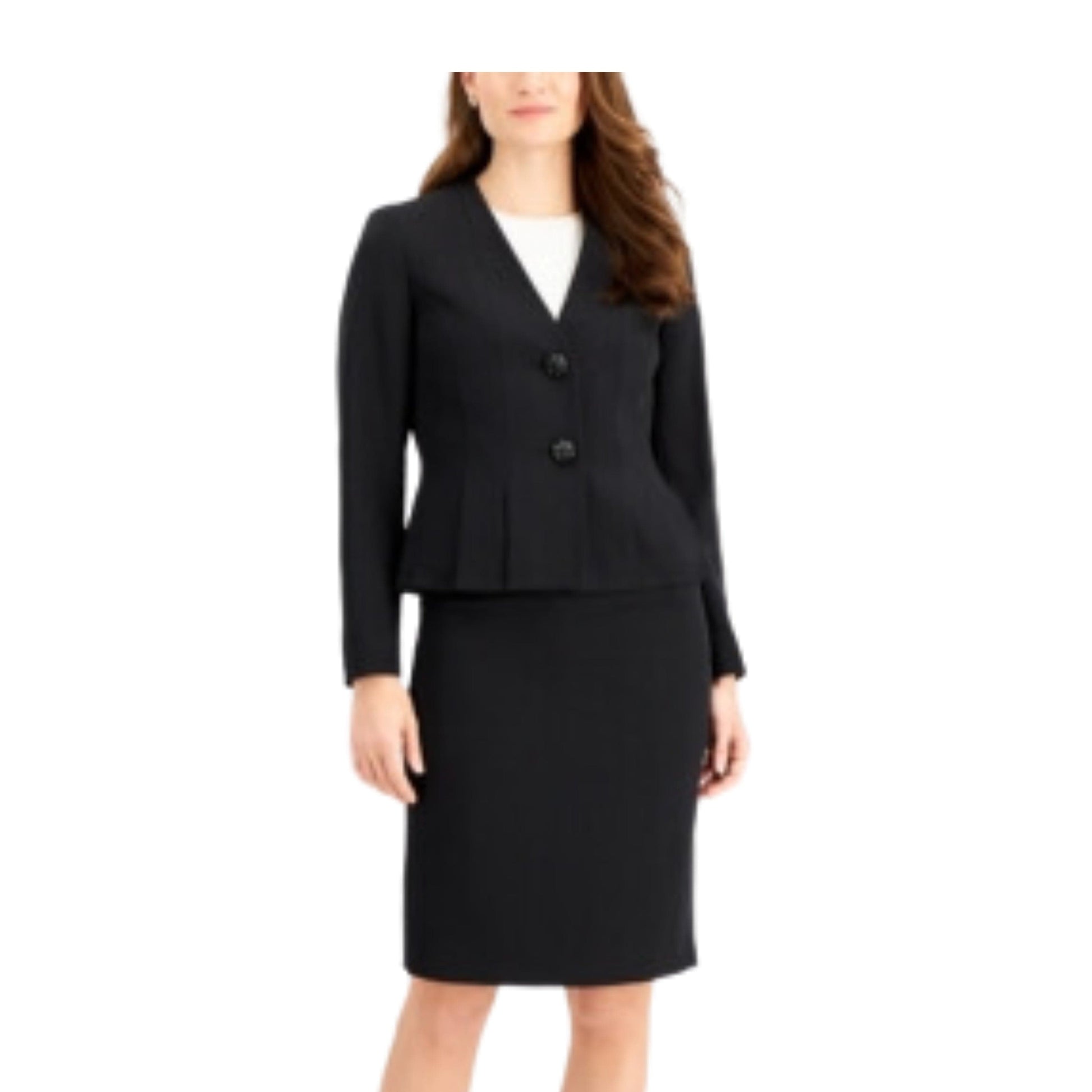 LE SUIT Womens Jackets Petite S / Black LE SUIT - Long Sleeve Blazer