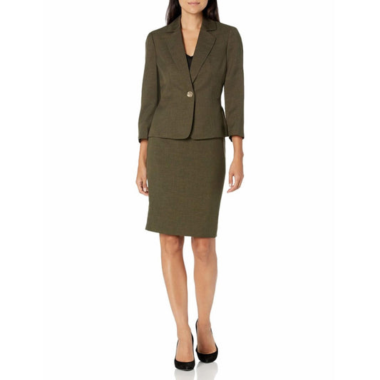LE SUIT Womens Jackets M / Green LE SUIT - One Button Blazer