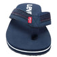 LEVI'S Mens Shoes 42 / Navy LEVI'S -  Wordmark Slip-on Thong Slipper