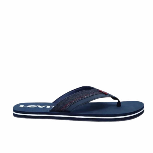 LEVI'S Mens Shoes 42 / Navy LEVI'S -  Wordmark Slip-on Thong Slipper