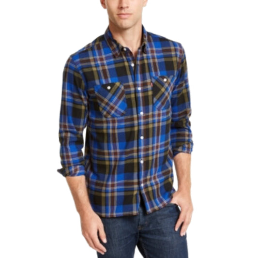 LEVI'S Mens Tops XL / Multi-Color LEVI'S - Dual Pocket Plaid Flannel Shirt