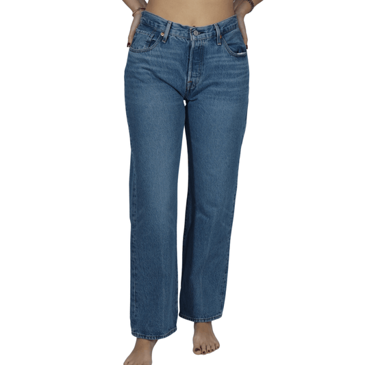 LEVI'S Womens Bottoms LEVI'S - Button up cotton solid denim