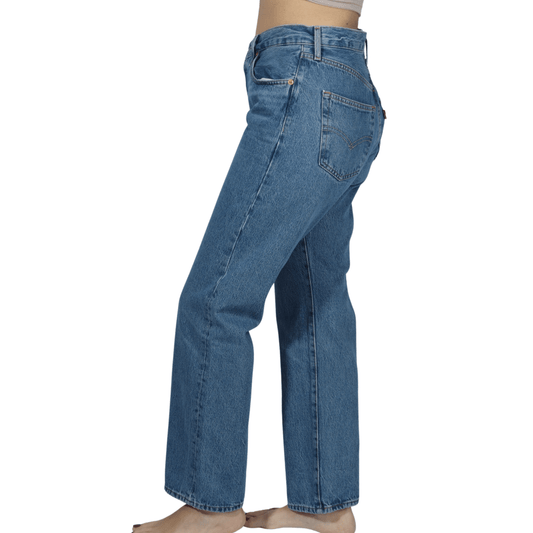 LEVI'S Womens Bottoms LEVI'S - Button up cotton solid denim