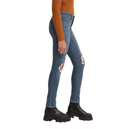 LEVI'S Womens Bottoms XL / Blue / 34 LEVI'S - Mid Rise Skinny Jeans