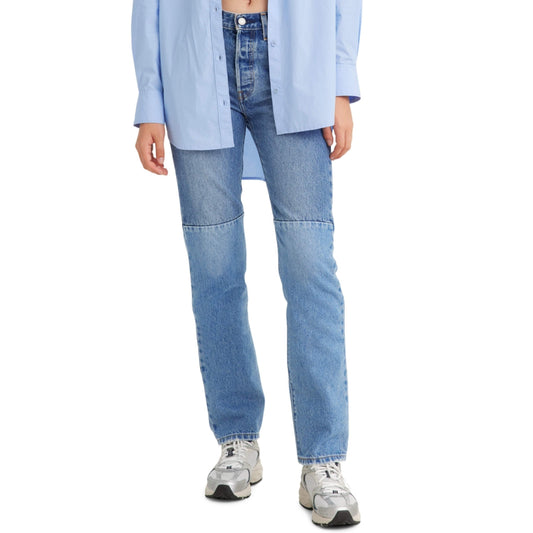 LEVI'S Womens Bottoms L / Blue / 30 LEVI'S - Pieced Lightly Dipped denim