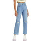 LEVI'S Womens Bottoms XS / Blue LEVI'S - Ribcage Straight Ankle Jeans